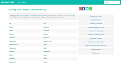 Desktop Screenshot of meaninghindi.com